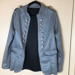 Ultra suede military jacket. NWOT
